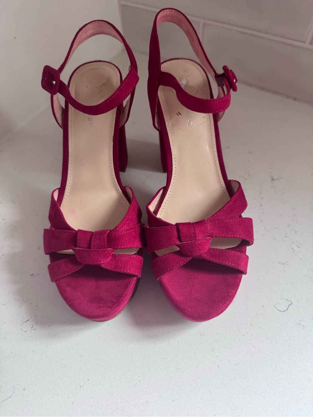Women’s Raspberry Platform Block Heel Sandals - Marc Fisher - Picture 5 of 6